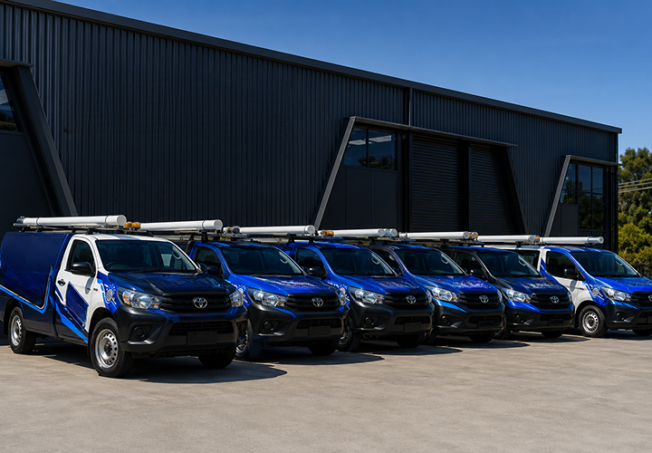 Fleet of Brookvale Blocked Drains plumbing vans