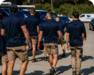 Plumbers loading up before a Brookvale job